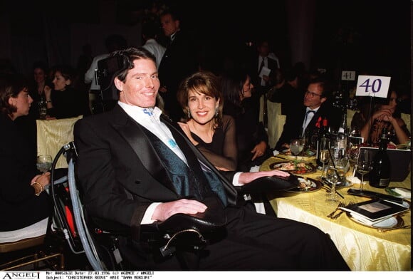 Christopher Reeve et sa femme Dana aux Oscars 1996
