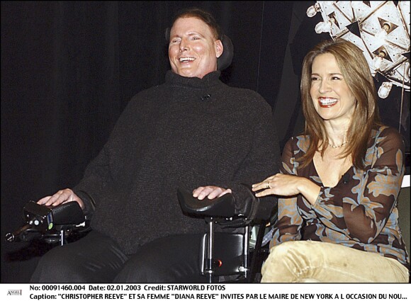 Christopher et Dana Reeve à New York en 2003