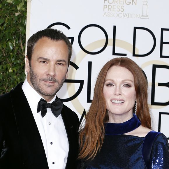 Tom Ford, Julianne Moore - 73ème cérémonie des Golden Globe Awards à Beverly Hills, le 10 janvier 2016. © Olivier Borde/Bestimage