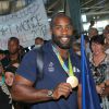 Teddy Riner - Arrivées des athlètes des jeux olympiques de Rio 2016 à l'aéroport de Roissy le 23 août 2016.