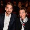 Exclusif - Carole Amiel et son fils Valentin Montand (Livi) - Générale du spectacle "Ivo Livi ou Le destin d'Yves Montand" au théâtre de la Gaîté-Montparnasse à Paris, France, le 11 octobre 2016. © Coadic Guirec/Bestimage