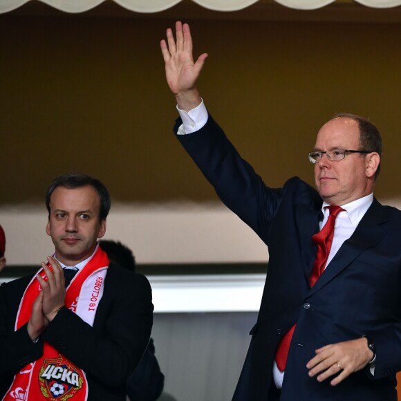 Le Prince Albert II de Monaco au Stade Louis-II lors de la victoire en Ligue des Champions de l'AS Monaco contre le CSKA Moscou (3-0), le 2 novembre 2016. L'ASM a remporté la rencontre 3 à 0. © Bruno Bebert/Bestimage