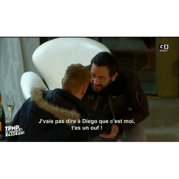 Matthieu Delormeau piégé par l'animateur Cyril Hanouna dans "TPMP ! La grande rassrah" le 3 novembre 2016.