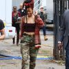 Rihanna sur le tournage de 'Ocean's 8' à New York, le 3 novembre 2016.