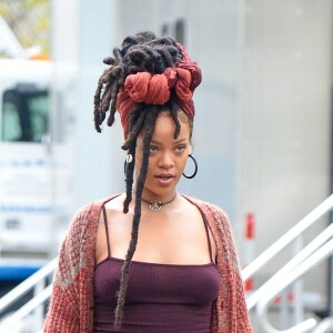 Rihanna sur le tournage de 'Ocean's 8' à New York, le 3 novembre 2016.