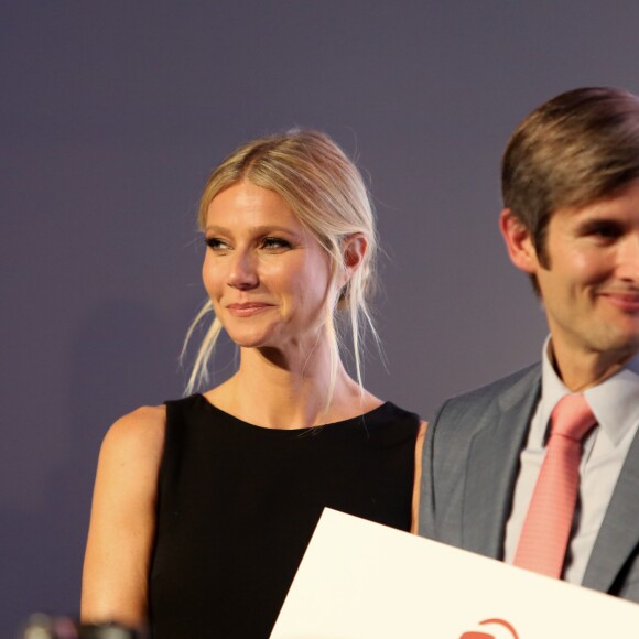 Gwyneth Paltrow (ambassadrice internationale de la marque horlogère suisse Frédérique Constant) à la soirée de lancement de la montre Horological Smartwatch (montre suisse de luxe qui est connectée et intelligente) par Frédérique Constant aux studios Spring à New York City, New York, Etats-Unis, le 2 novembre 2016.