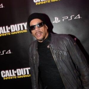 JoeyStarr à la soirée de lancement du jeux "Call of Duty : Infinite Warfare" à Paris le 3 novembre 2016. © Rachid Bellak