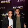 Marquinhos, Alphonse Areola à la soirée de lancement du jeux "Call of Duty : Infinite Warfare" à Paris le 3 novembre 2016. © Rachid Bellak