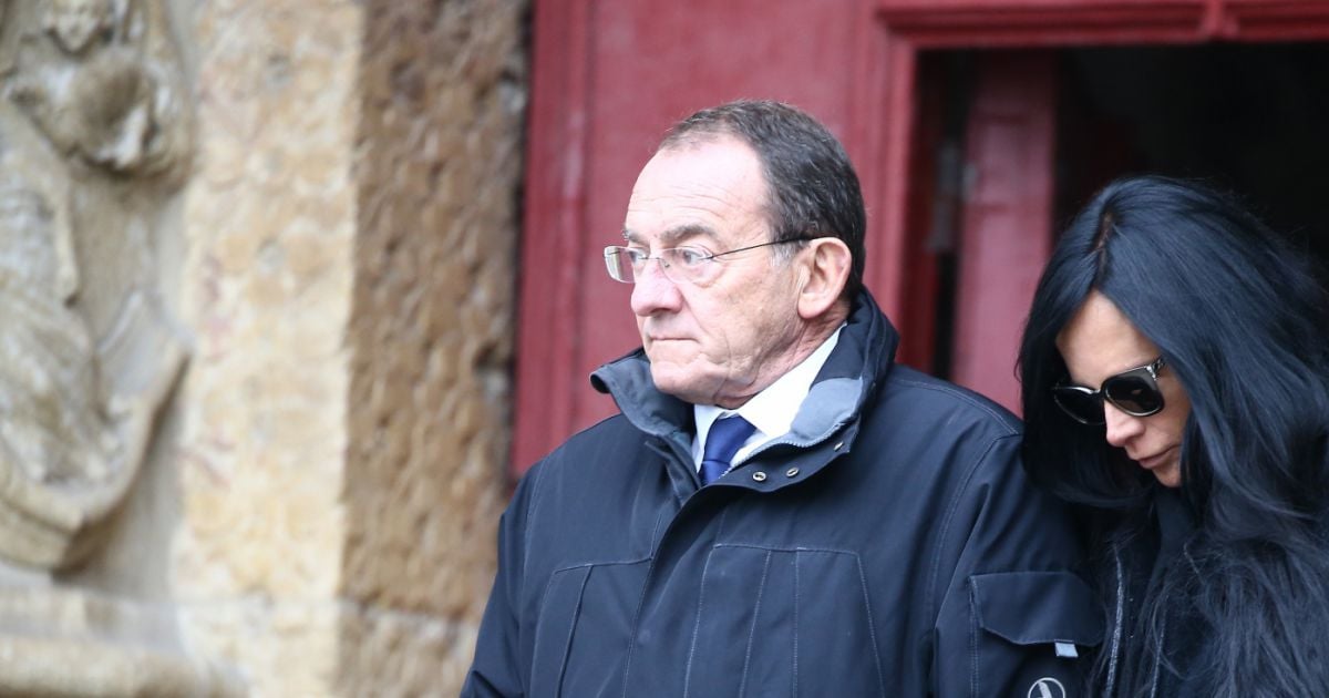 Quand Les Obsèques De Jean Pierre Pernaut Jean-Pierre Pernaut et sa femme Nathalie Marquay-Pernaut - Sortie de la