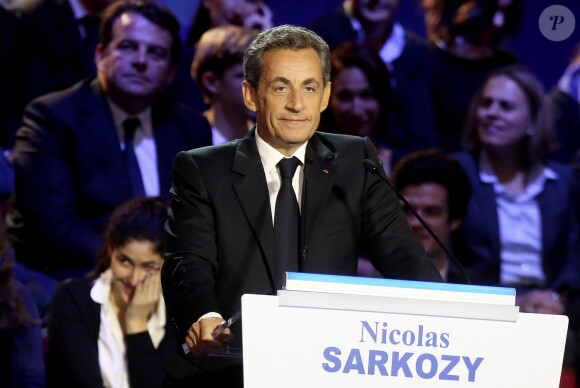 Nicolas Sarkozy - Deuxième débat de la primaire de la droite et du centre en vue de l'élection présidentielle 2017 salle Wagram à Paris, France, le 3 novembre 2016. © Dominique Jacovides/Bestimage
