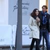 Exclusif - Rafael Nadal et sa compagne Xisca se promènent en amoureux à Paris après un dîner avec des amis au restaurant l'Avenue, le 20 mai 2016.