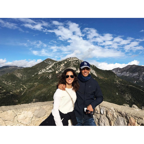 Rafael Nadal en vacances dans le sud de la France, pose avec sa compagne Xisca le 7 novembre 2016.
