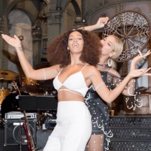 Beyoncé, sa soeur Solance Knowles et son mari Jay-Z. Image extraite d'un photo-montage publié sur Instagram le 7 novembre 2016