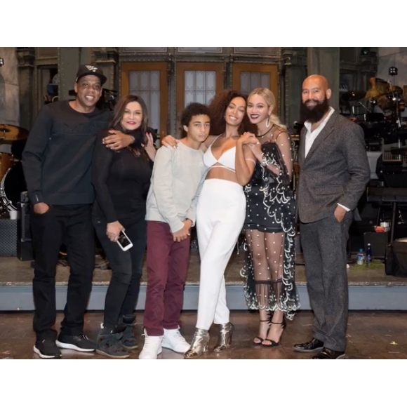 Beyoncé, sa soeur Solance Knowles et son mari Jay-Z. Image extraite d'un photo-montage publié sur Instagram le 7 novembre 2016