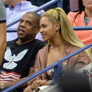 Beyoncé et son mari Jay Z pendant l'US Open 2016 au USTA Billie Jean King National Tennis Center à Flushing Meadow, New York City, New York, Etats-Unis, le 1er Septembre 2016.