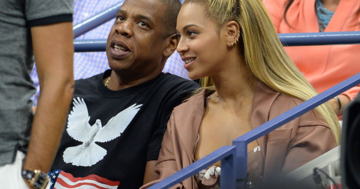 Beyoncé et son mari Jay Z pendant l'US Open 2016 au USTA Billie Jean ...