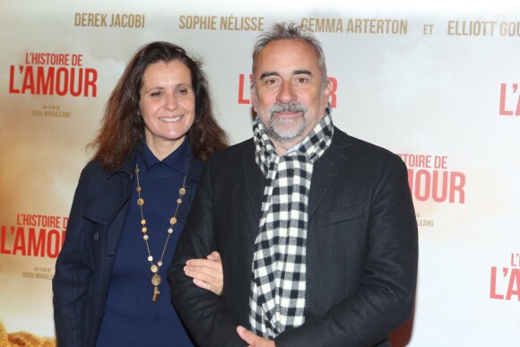 Antoine Duléry et sa femme Pascale Pouzadoux - Avant-première du film "L'histoire de l'amour" au Gaumont Capucines à Paris le 7 novembre 2016. © CVS/Bestimage