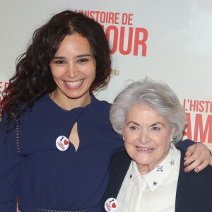 Aïda Touihri et la mère de Radu Mihaileanu - Avant-première du film "L'histoire de l'amour" au Gaumont Capucines à Paris le 7 novembre 2016. © CVS/Bestimage