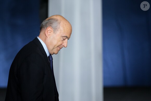Alain Juppé, candidat à la primaire de la droite et du centre, en meeting au Palais des Congrès à Bordeaux, le 9 novembre 2016.