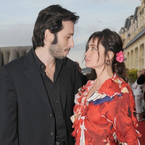 Emmanuelle Béart et Michaël Cohen à Cabourg en 2008.