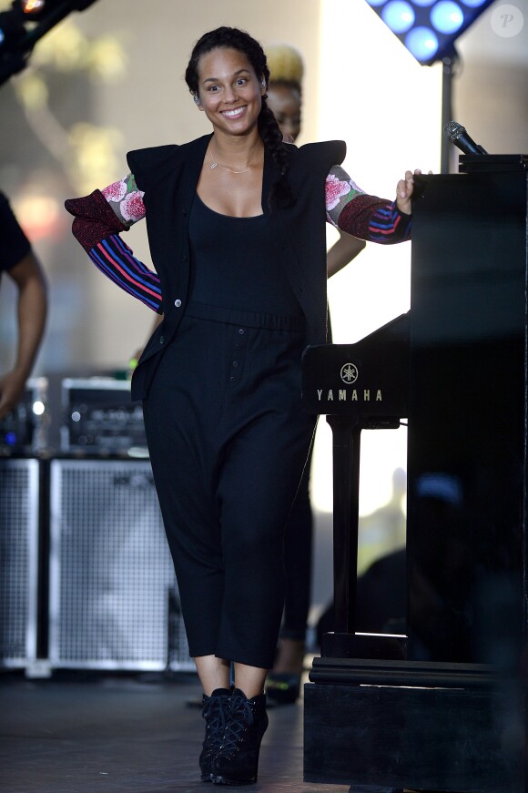 Alicia Keys en concert pour l'émission NBC's 'Today' le 2 septembre 2016 à New York