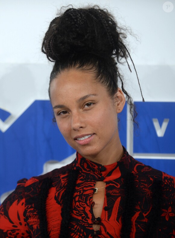 Alicia Keys à la soirée des MTV Video Music Awards 2016 à Madison Square Garden à New York, le 28 aout 2016.