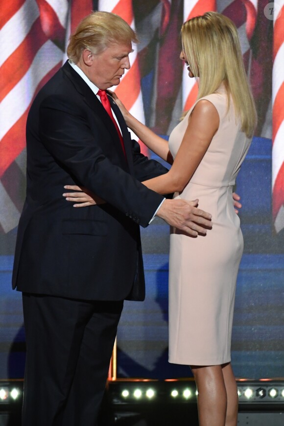 Donald Trump et sa fille Ivanka à Cleveland, le 21 juillet 2016.