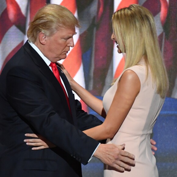 Donald Trump et sa fille Ivanka à Cleveland, le 21 juillet 2016.