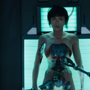 Scarlett Johansson dans Ghost In The Shell (capture d'écran)