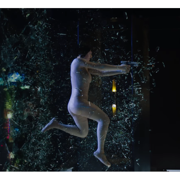 Scarlett Johansson dans Ghost In The Shell (capture d'écran)