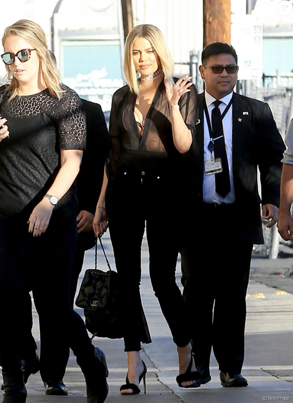 Khloe Kardashian à l'émission 'Jimmy Kimmel Live!' à Hollywood, le 3