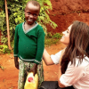 Meghan Markle, girlfriend du prince Harry. Photo Instagram de son séjour humanitaire au Rwanda en début d'année 2016.