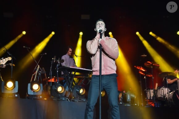 Le groupe Maroon 5 en concert au Nikaia à Nice le 29 mai 2016.