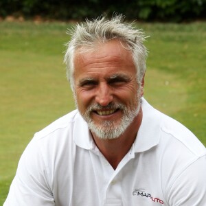 David Ginola lors de la 4e édition de la Mapauto Golf Cup au Golf Old course à Mandelieu-la-Napoule, le 12 juin 2015.