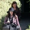 Megan Fox à la sortie d'un spa avec son fils et sa nounou à Los Angeles, le 29 septembre 2016