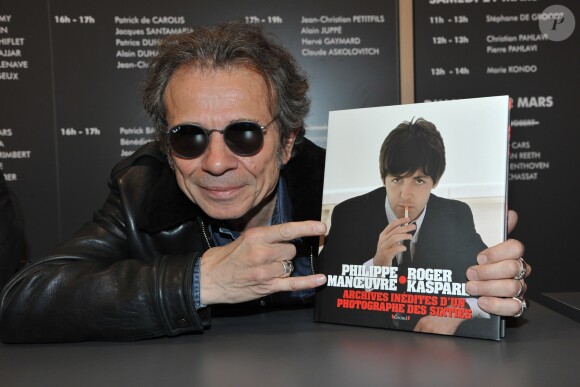 Philippe Manoeuvre au Salon du Livre à Paris le 21 mars 2015