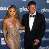 Mariah Carey et son fiancé James Packer à la 27ème soirée annuelle Glaad Media à The Waldorf-Astoria à New York. Les amoureux devraient se dire oui dans le cadre de la télé­réa­lité de la diva, actuel­le­ment en tour­nage. le 14 mai 2016 © Nancy Kaszerman via Bestimage