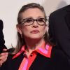 Carrie Fisher - Press Room lors de la 69ème cérémonie des British Academy Film Awards (BAFTA) à Londres, le 14 février 2016.