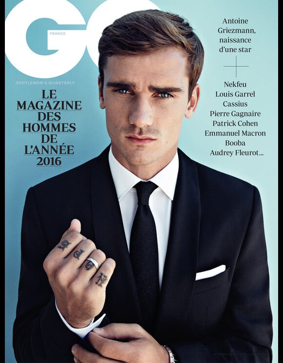 Antoine Griezmann en couverture de l'édition spéciale des "Hommes de l'année GQ". Novembre 2016.