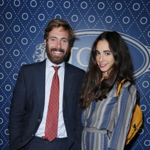 Arthur et Clotilde de Kersauson - Presentation de la collection " Signature " de Tod's a l' ambassade d' Italie a Paris pendant la Fashion Week. Le 01 Octobre 2012.