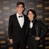 Théo et Maud Griezmann à la 7ème cérémonie des "Hommes de l'Année GQ" au musée d'Orsay à Paris, le 23 novembre 2016. © Rachid Bellack