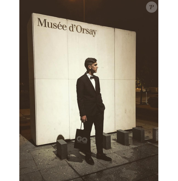 Theo Griezmann, le petit frère d'Antoine Griezmann, à la 7ème cérémonie des "Hommes de l'Année GQ" au musée d'Orsay à Paris, le 23 novembre 2016.