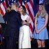 Donald Trump, son fils Barron, sa fille Ivanka et sa femme Melania à New York, le 9 novembre 2016.