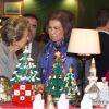 La reine Sofia d'Espagne lors de la vente caritative ''Rastrillo Nuevo Futuro 2016'' à Madrid, le 22 novembre 2016.