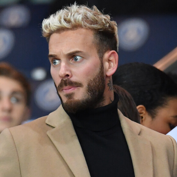 M. Pokora assiste au match PSG-OM au Parc des Princes, à Paris, le 23 octobre 2016.