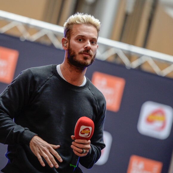 M. Pokora pendant un concert à Lyon le 2 novembre 2016.