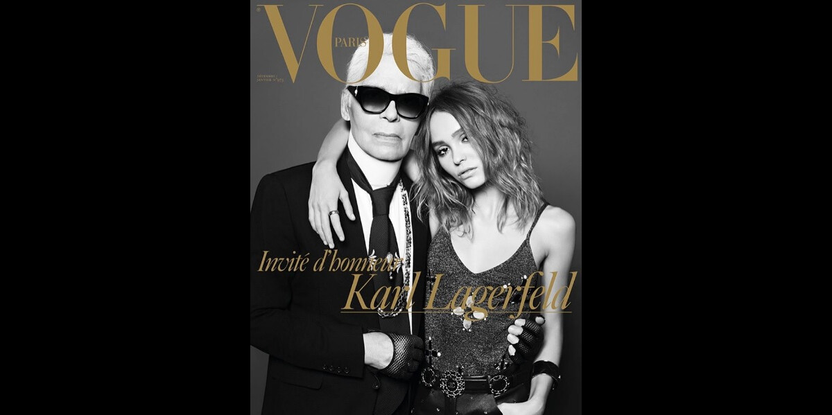 Photo : Lily-Rose Depp et Karl Lagerfeld posent pour Vogue Paris et ...