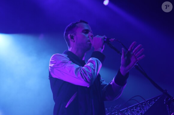 Le groupe de musique M83 en concert au Zénith à Paris, France, le 28 novembre 2016.
