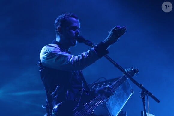 Le groupe de musique M83 en concert au Zénith à Paris, France, le 28 novembre 2016.