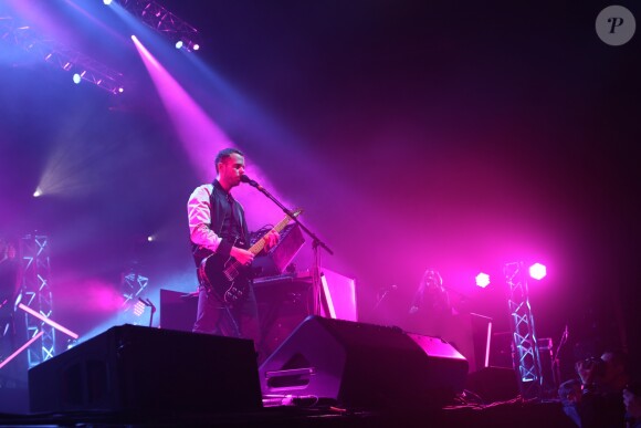 Le groupe de musique M83 en concert au Zénith à Paris, France, le 28 novembre 2016.